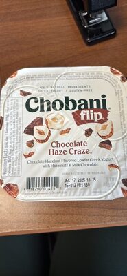 Chocolate Haze Craze Chocolate Hazelnut Flavored Low-Fat Greek Yogurt With Hazelnuts & Milk Chocolate, Chocolate Haze Craze