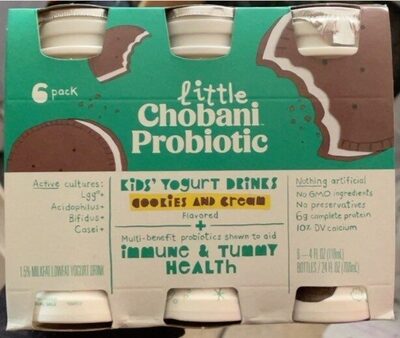 Cookies & Cream Crush Cookies & Cream Flavored Low-Fat Yogurt Milkshakes Drink, Cookies & Cream Crush
