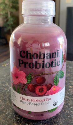 Cherry Hibiscus Tea Fermented Plant-Based Drink, Cherry; Hibiscus