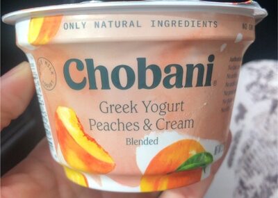 Blended Peaches & Cream Whole Milk Greek Yogurt, Peach