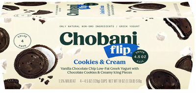 Cookies & Cream Low-Fat Greek Yogurt , Cookies & Cream