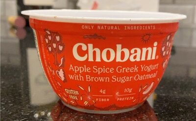 Apple Spice With Brown Sugar Oatmeal Greek Yogurt, Apple