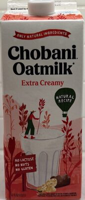 Extra Creamy Non-Dairy Oatmilk, Extra Creamy