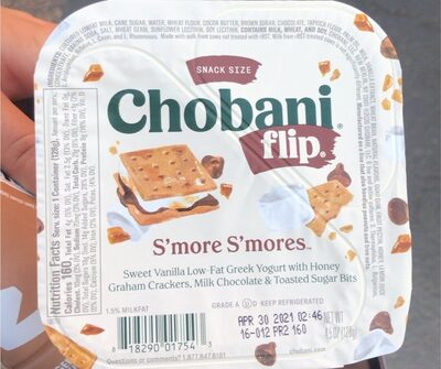 S'More S'Mores Sweet Vanilla Low-Fat Greek Yogurt With Honey Graham Crackers, Milk Chocolate & Toasted Sugar Bits, S'More S'Mores