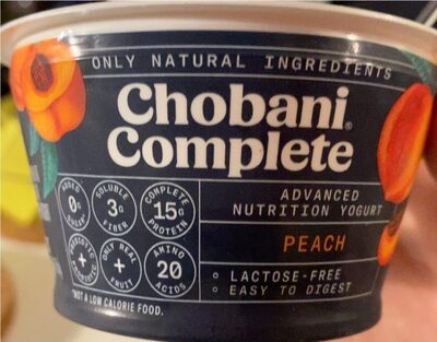 Complete Peach Low-Fat Greek Yogurt, Peach