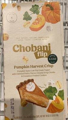 Pumpkin Harvest Crisp Low-Fat Greek Yogurt, Pumpkin Spice