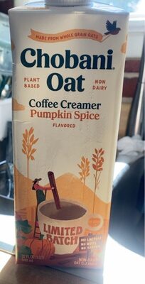 Oat Pumpkin Spice Flavored Coffee Creamer, Pumpkin Spice