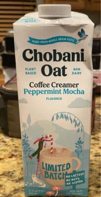 Peppermint Mocha  Oat Coffee Creamer, Peppermint Mocha