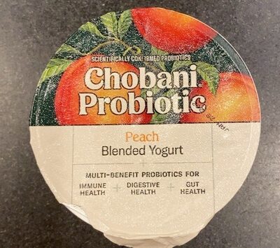 Probiotic Peach Blended Lowfat Yogurt, Peach