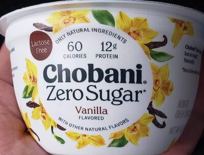 Vanilla Zero Sugar Nonfat Greek Yogurt, Vanilla