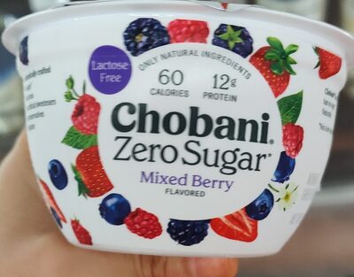 Mixed Berry Zero Sugar Nonfat Greek Yogurt, Mixed Berry