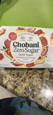 Strawberry Cheesecake Zero Sugar Nonfat Greek Yogurt, Strawberry Cheesecake