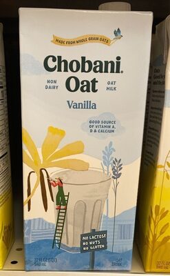 Vanilla Non-Dairy Oat Drink, Vanilla