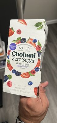 Mixed Berry Zero Sugar Nonfat Greek Yogurt, Mixed Berry