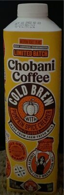 Cold Brew With Pumpkin Spice Creamer Flavored Coffee Drink, Pumpkin Spice