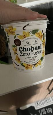 Vanilla Zero Sugar Nonfat Greek Yogurt, Vanilla
