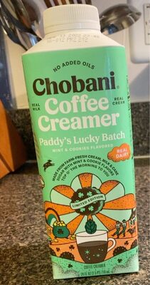Paddy's Lucky Batch Mint & Cookies Flavored Coffee Creamer, Mint; Cookies