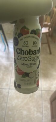 Mixed Berry Zero Sugar Yogurt-Cultured Dairy Drink, Mixed Berry