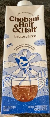 Lactose Free Half & Half Milk And Cream