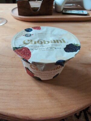 Mixed Berry On The Bottom Vanilla Low-Fat Greek Yogurt, Mixed Berry