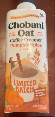 Oat Pumpkin Spice Flavored Coffee Creamer, Pumpkin Spice