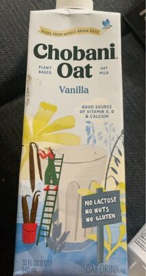 Vanilla Non-Dairy Oatmilk, Vanilla