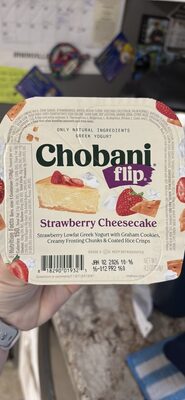 Strawberry Cheesecake Strawberry Low-Fat Greek Yogurt With Graham Cookies, Creamy Frosting Chunks & Coated Rice Crisps, Strawberry Cheesecake