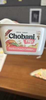Perfect Peach Cobbler Peach Low-Fat Greek Yogurt With Oatmeal Pastry Pieces & Frosted Cinnamon Crunch, Perfect Peach Cobbler