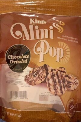 Chocolate Drizzled Popped Grain Snack, Chocolate