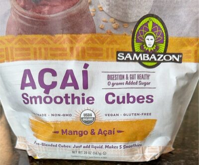 Mango & Acai Smoothie Cubes, Mango & Acai