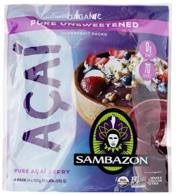 Pure Unsweetened Superfruit Packs, Pure Acai Berry