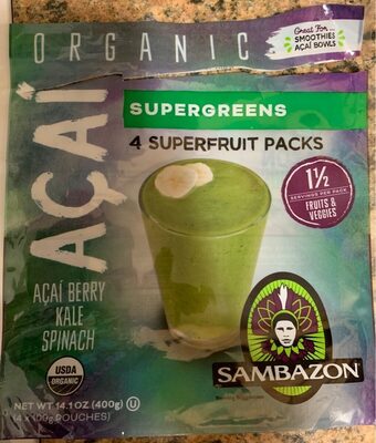 Supergreens Acai Superfruit Packs, Supergreens