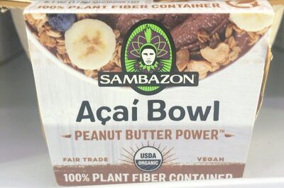 Peanut Butter Power Acai Bowl, Peanut Butter