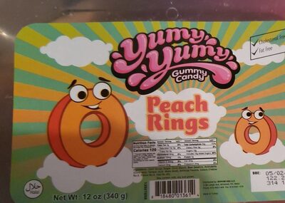 Peach Rings Gummy Candy, Peach Rings