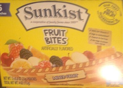 Mixed Fruit Fruit Bites, Strawberry; Grape; Apple; Blue Raspberry; Orange; Cherry