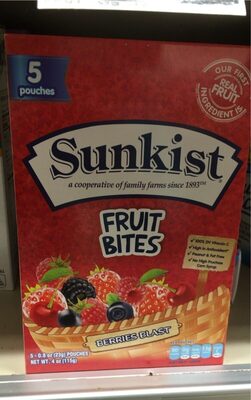 Berries Blast Fruit Bites, Strawberry; Blackberry; Blue Raspberry; Cherry
