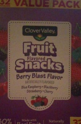 Berry Blast Blue Raspberry, Blackberry, Strawberry, Cherry Fruit Flavored Snacks, Berry Blast