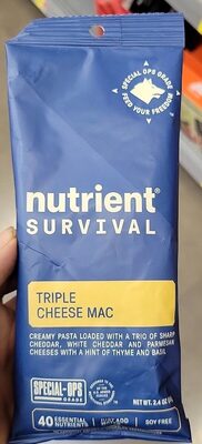 Triple Cheese Mac Creamy Pasta Loaded With A Trio Of Sharp Cheddar, White Cheddar And Parmesan Cheeses With A Hint Of Thyme And Basil, Triple Cheese Mac