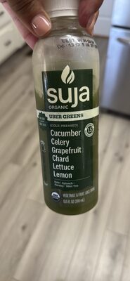 Uber Greens Cold-Pressed Vegetable & Fruit Juice Drink, Uber Greens