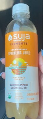 Pineapple Orange Sparkling Cold-Pressed Fruit Juice Drink, Pineapple Orange