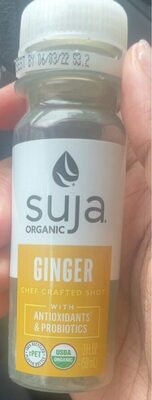 Ginger Organic Chef Crafted Shot With Antioxidants & Probiotics, Ginger
