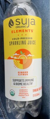 Ginger Citrus Cold-Pressed Sparkling Fruit Juice Drink, Ginger Citrus