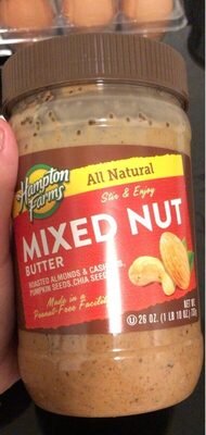 Mixed Nut Roasted Almonds & Cashews, Pumpkin Seeds,Chia Seeds Butter, Mixed Nut