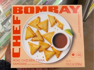 Chicken Tikka Mini Samosas With Tamarind Sauce, Chicken Tikka
