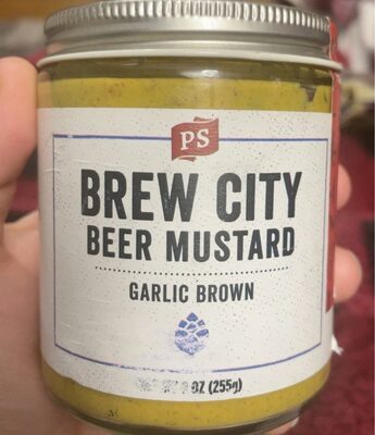 Garlic Brown Brew City Beer Mustard, Garlic Brown Brew City Beer