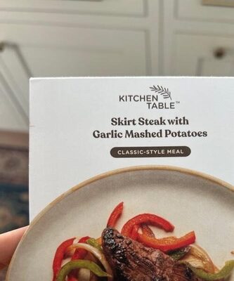 Skirt Steak With Garlic Mashed Potatoes Classic-Style Meal, Skirt Steak With Garlic Mashed Potatoes