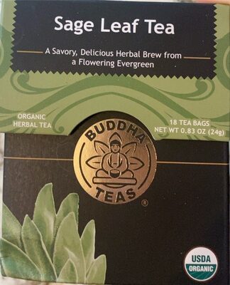 Sage Leaf Tea Organic Herbal Tea Bags, Sage Leaf