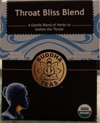 Throat Bliss Blend Organic Herbal Tea Bags, Throat Bliss Blend