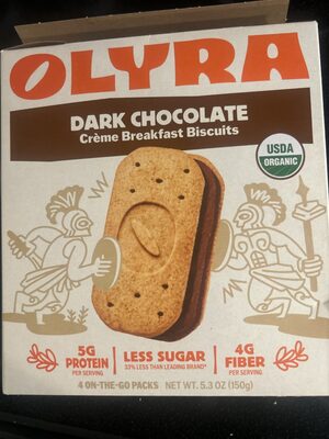 Dark Chocolate Sandwich Breakfast Biscuits, Dark Chocolate