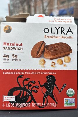 Hazelnut Cocoa Sandwich Breakfast Biscuits, Hazelnut Cocoa